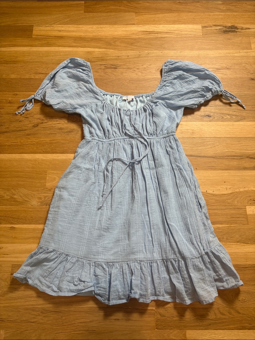 Honey & Sparkle Blue Babydoll Dress